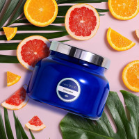 Capri Blue Volcano Scented Candles - Luxury Glass Jar Candles for Home Scented with Tropical Fruit & Sugared Citrus - Soy Wax Blend - Capri Blue Volcano - Blue Color (19 oz) 19 oz Blue