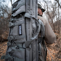 Savior Equipment American Classic Tactical Double Long Gun Bag Pistol Transportation Case w/Backpack Strap, Lockable Compartment, Available Length in 36