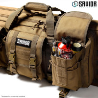 Savior Equipment American Classic Tactical Double Long Gun Bag Pistol Transportation Case w/Backpack Strap, Lockable Compartment, Available Length in 36