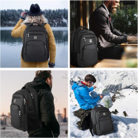 Laptop Backpack,Business Travel Anti Theft Slim Durable Laptops Backpack with USB Charging Port,Water Resistant College Computer Bag for Women & Men Fits 15.6 Inch Laptop and Notebook - Black Laptop 15.6 Inch Black
