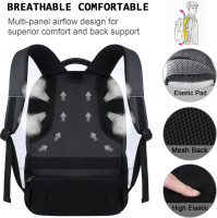 Laptop Backpack,Business Travel Anti Theft Slim Durable Laptops Backpack with USB Charging Port,Water Resistant College Computer Bag for Women & Men Fits 15.6 Inch Laptop and Notebook - Black Laptop 15.6 Inch Black