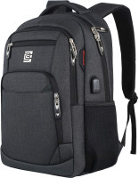 Laptop Backpack,Business Travel Anti Theft Slim Durable Laptops Backpack with USB Charging Port,Water Resistant College Computer Bag for Women & Men Fits 15.6 Inch Laptop and Notebook - Black Laptop 15.6 Inch Black