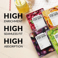 FARMSKIN Facial Sheet Mask - Hydrating, Moisturizing, Clarifying, Soothing Face Masks for Oily, Dry & Sagging Skin - Breathable & Fast-Absorbing - Vegan & Cruelty-Free Korean Skin Care (12 Packs) 12 Count 12