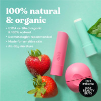 eos 100% Natural & Organic Lip Balm Sticks - Sweet Mint, All Natural Lip Balm, All-Day Moisture, Dermatologist Recommended, 0.14 oz, 2-Pack Sweet Mint 0.14 Ounce (Pack of 2)