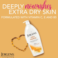 Jergens Ultra Healing Dry Skin Lotion, Hand and Body Moisturizer for Quick Absorption into Extra Dry Skin with Hydralucence Blend, Vitamins C, E and B5, 32oz 32 Fl Oz (Pack of 1) Regular Size