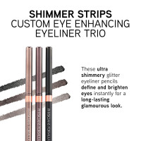 Physicians Formula Shimmer Eyeliner Pencil Set Of 3, Black, Dark Brown, Brown, Custom Eye Enhancing Eyeliner Trio, Dermatologist Approved Nude Eyes