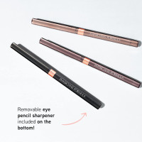 Physicians Formula Shimmer Eyeliner Pencil Set Of 3, Black, Dark Brown, Brown, Custom Eye Enhancing Eyeliner Trio, Dermatologist Approved Nude Eyes