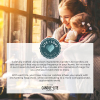 Candle-lite Scented Candles, Creamy Vanilla Swirl, 18 oz Jar, Proudly Poured in The USA, Aromatherapy Candle, Single-Wick with 110 Hours of Burn Time, Perfect for Creating a Relaxing Ambiance 18 oz Creamy Vanilla Swirl (NEW)