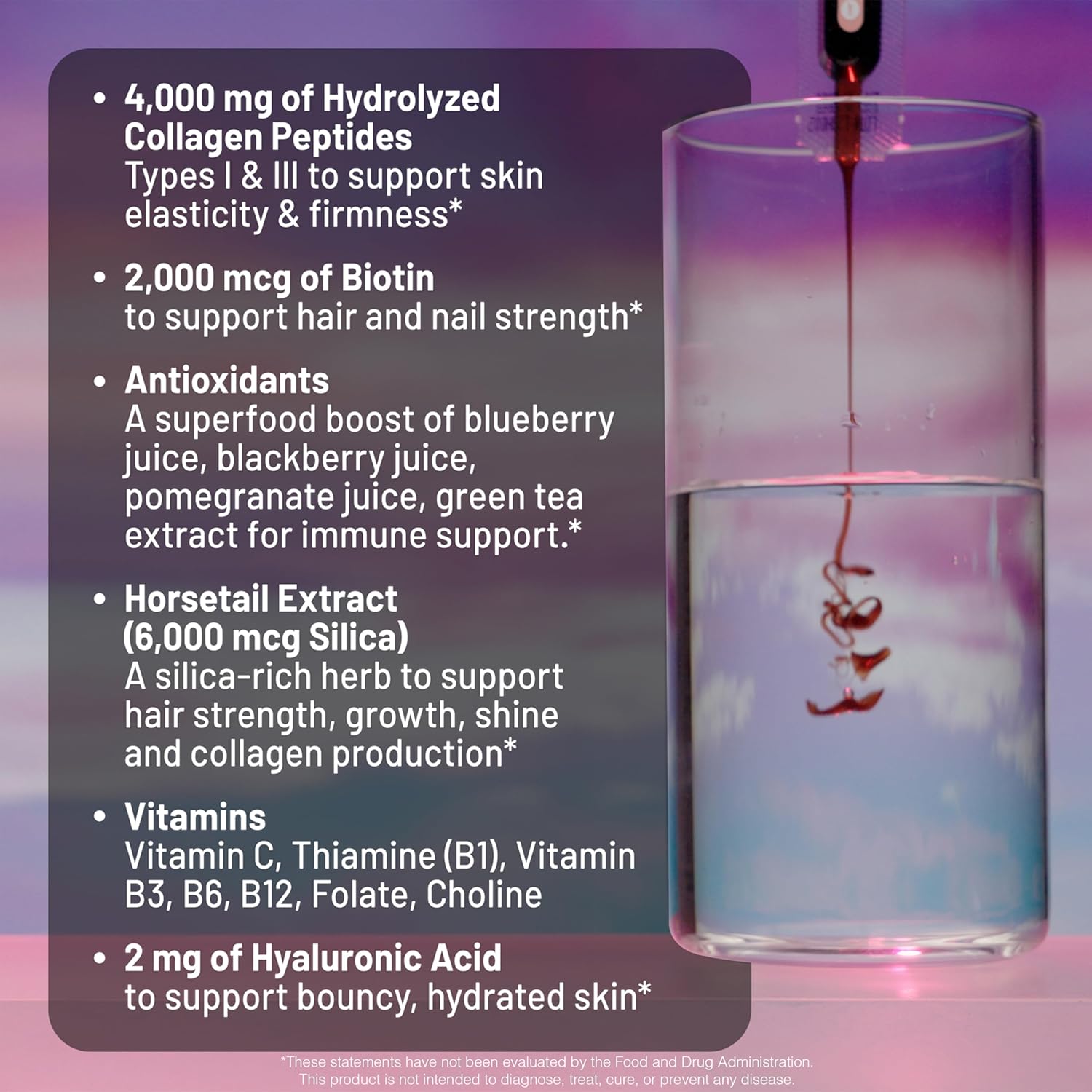 NatureWise Hydrolyzed Liquid Collagen for Women & Men 4000mg - High Absorption, Type 1 & 3 Peptides with Biotin + Vitamin C + Vitamin B Complex & Hyaluronic Acid -Mixed Berry - 10 Tubes[10 Day Supply] Mixed Berry 10 Tubes (3.38 Fl Oz) (Pack of 1)