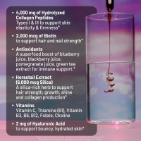 NatureWise Hydrolyzed Liquid Collagen for Women & Men 4000mg - High Absorption, Type 1 & 3 Peptides with Biotin + Vitamin C + Vitamin B Complex & Hyaluronic Acid -Mixed Berry - 10 Tubes[10 Day Supply] Mixed Berry 10 Tubes (3.38 Fl Oz) (Pack of 1)