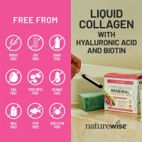 NatureWise Hydrolyzed Liquid Collagen for Women & Men 4000mg - High Absorption, Type 1 & 3 Peptides with Biotin + Vitamin C + Vitamin B Complex & Hyaluronic Acid -Mixed Berry - 10 Tubes[10 Day Supply] Mixed Berry 10 Tubes (3.38 Fl Oz) (Pack of 1)