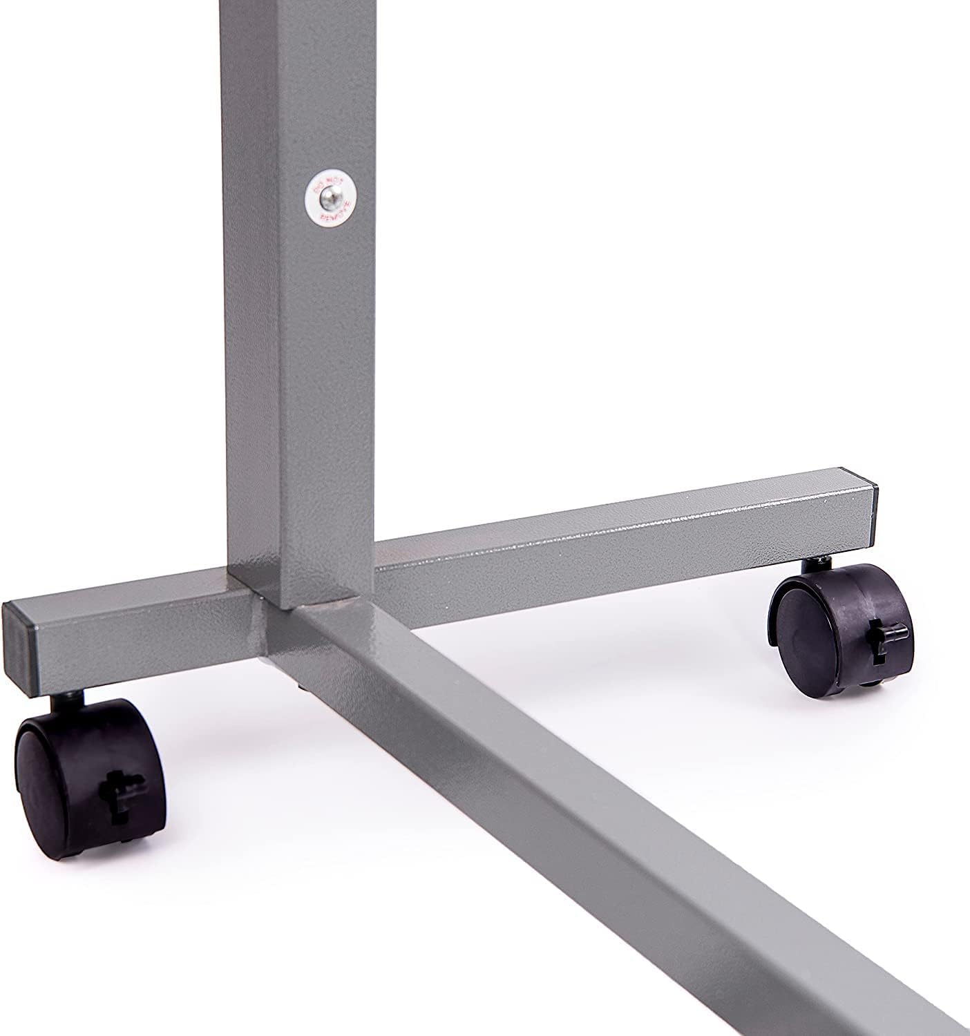 Vaunn Medical Adjustable Overbed Bedside Table With Wheels (Hospital and Home Use) Walnut Brown