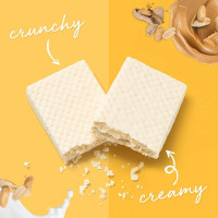 Power Crunch Protein Wafer Bars, High Protein Snacks with Delicious Taste, Peanut Butter Crème, 1.4 Ounce (12 Count) 12 Count (Pack of 1)