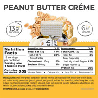 Power Crunch Protein Wafer Bars, High Protein Snacks with Delicious Taste, Peanut Butter Crème, 1.4 Ounce (12 Count)
