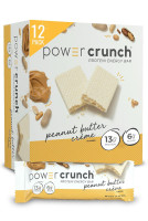 Power Crunch Protein Wafer Bars, High Protein Snacks with Delicious Taste, Peanut Butter Crème, 1.4 Ounce (12 Count) 12 Count (Pack of 1)
