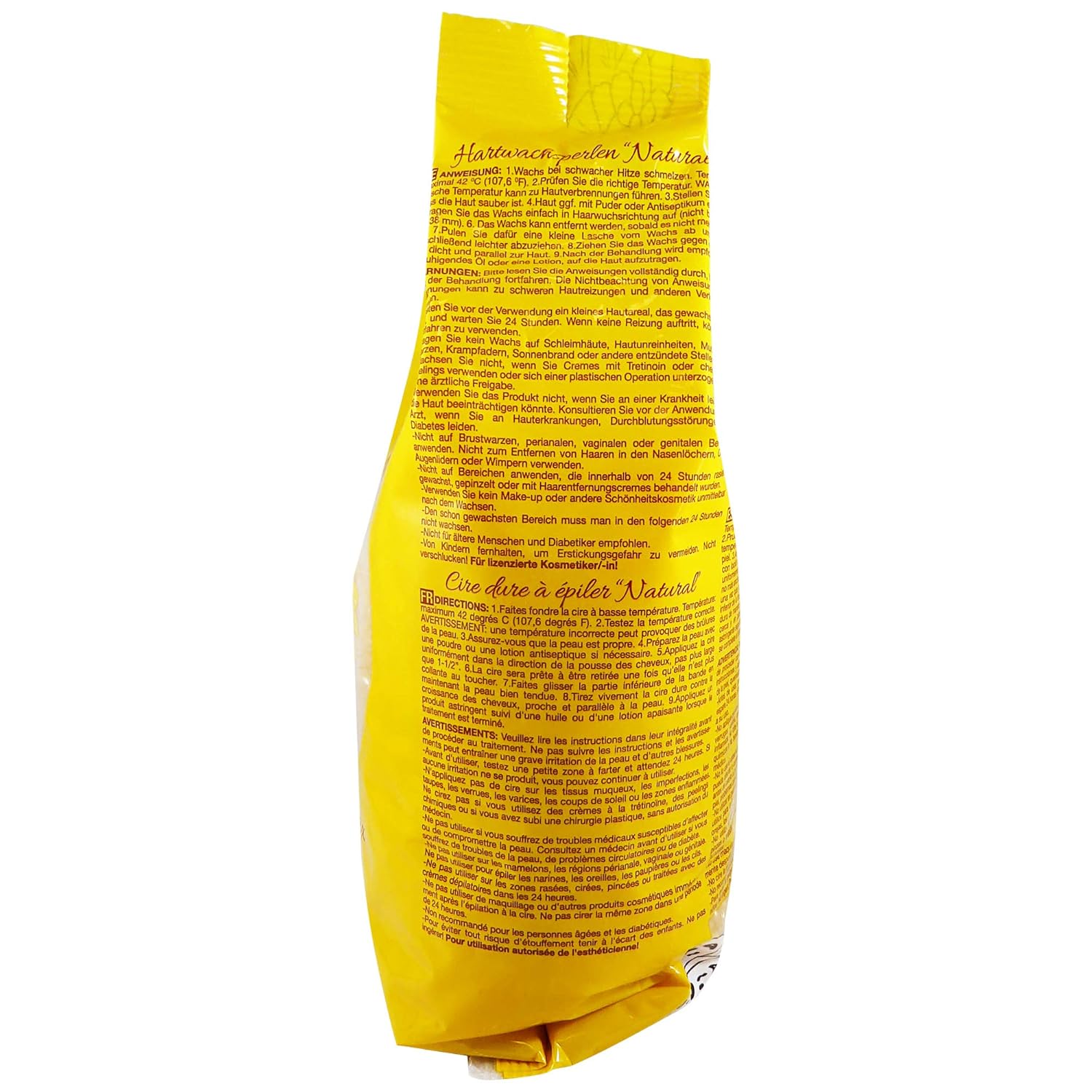 Wax Necessities Hard Wax Beads Natural 2.2 Pound