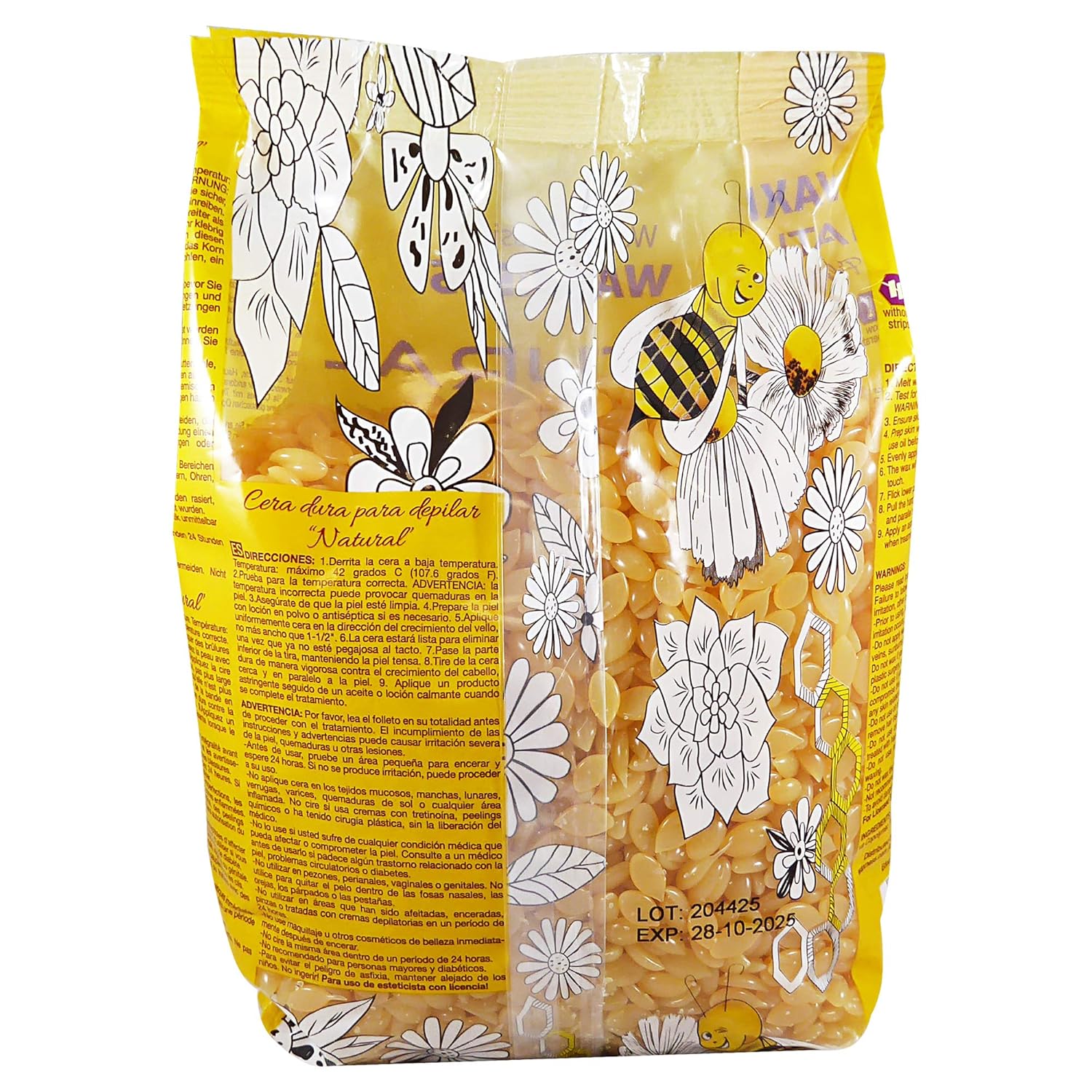 Wax Necessities Hard Wax Beads Natural 2.2 Pound