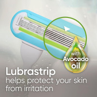 Gillette Venus Platinum Extra Smooth Metal Handle Women's Razor Handle + 4 Blade Refills, Pivoting Head and Ribbon of Moisture Platinum Handle + 4 Refills