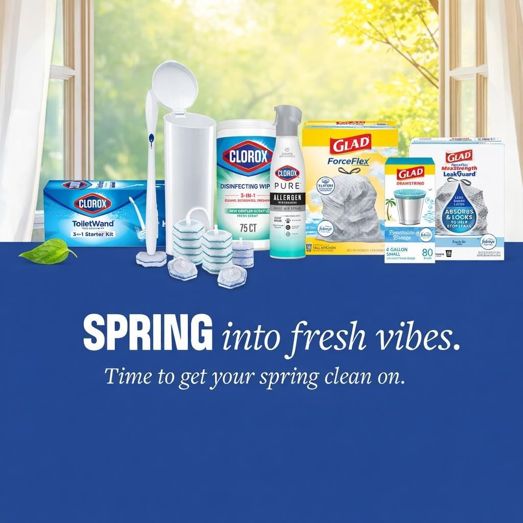 Clorox ToiletWand Toilet Cleaning Kit, ToiletWand, Caddy and 6 Refills, Pack of 6 (Pack May Vary) 6 Count (Pack of 1)