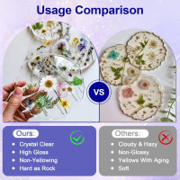 JANCHUN Crystal Clear Epoxy Resin Kit 16oz, Bubble-Free, Anti-Yellowing, Self Leveling Easy Mix 1:1 Coating and Casting Resin for Table Top, Molds, Tumbler Crafts, Painting, Jewelry, DIY Gifts 8 Fl Oz (Pack of 2)