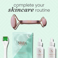 Derma Roller Microneedling Roller for Face - Includes Free Storage Case (Pack of 1) Unisex White