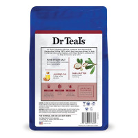 Dr Teal's Epsom Salt Magnesium Soak, Soften & Moisturize with Shea Butter & Almond Oil, 3 lbs almond 48 Ounce (Pack of 1)