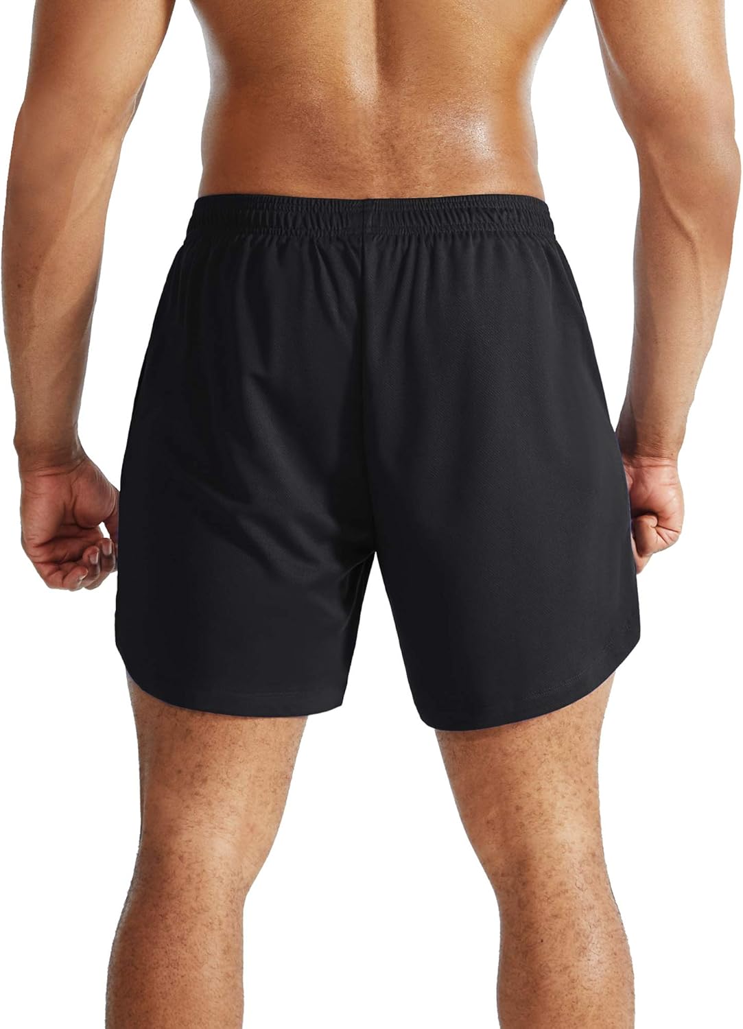 NELEUS Men's 2 in 1 Running Shorts with Liner,Dry Fit Workout Shorts with Pockets Large 6070 Black/Grey,2 Pack