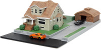 Fast & Furious Nano Hollywood Rides Dom Toretto's House Display Diorama with Two 1.65