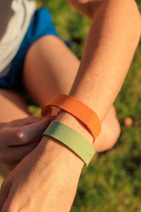 Mosquito Guard Repellent Bands / Bracelets (12 Pack) Made with Natural Plant Based Ingredients - Citronella, Lemongrass Oil. DEET Free