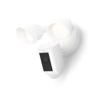 Ring Floodlight Cam Wired Plus — Outdoor home or business security with motion-activated 1080p HD video and floodlights, (2021 release) White White 1 Camera Floodlight Cam Wired Plus Only