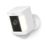 Ring Spotlight Cam Plus, Battery | Home or business security with HD video, Two-Way Talk, Color Night Vision, and Security Siren (2022 release) - White White 1 Camera Battery