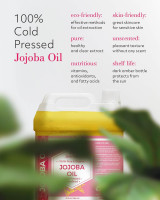 Leven Rose Organic Jojoba Oil Bulk 32 oz - 100% Pure Cold Pressed Unrefined for Skin Hair Nails Soap Making - Golden Jojoba Carrier Oil - Made in USA