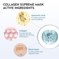 Hydrating Sheet Mask Starter Kit Variety Pack for Skin Care, Dry, Ance, Sensitive Skin, Korean Vegan Facial Sheet Mask for Men & Women, Collagen, Cica, Ceramide, Hyaluron, Retinol 5EA [5 Count] Collagen+Cica+Ceramide+Hyaluron+Reinol