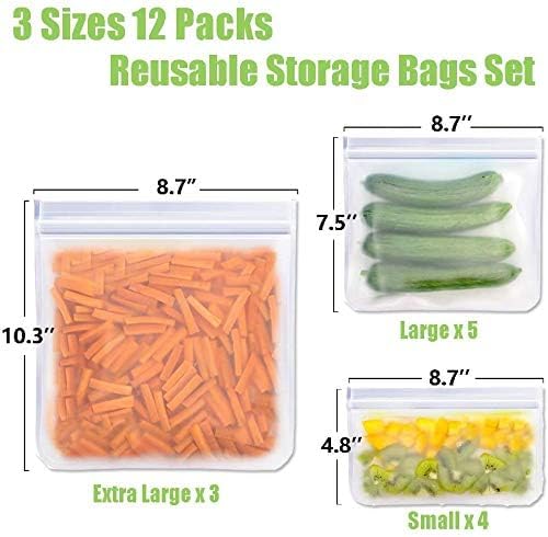 ISTAD Plastic Bag, black and yellow, Pack of 60, Comprises: 30 bags (0.4 l) and 30 bags (1 l), Can be used over and over again since it can be re-sealed. 1 60 Bags - Red Seal