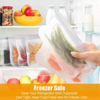 ISTAD Plastic Bag, black and yellow, Pack of 60, Comprises: 30 bags (0.4 l) and 30 bags (1 l), Can be used over and over again since it can be re-sealed. 1 60 Bags - Red Seal