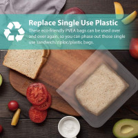 ISTAD Plastic Bag, black and yellow, Pack of 60, Comprises: 30 bags (0.4 l) and 30 bags (1 l), Can be used over and over again since it can be re-sealed. 1 60 Bags - Red Seal