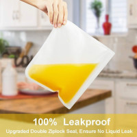 ISTAD Plastic Bag, black and yellow, Pack of 60, Comprises: 30 bags (0.4 l) and 30 bags (1 l), Can be used over and over again since it can be re-sealed. 1 60 Bags - Red Seal