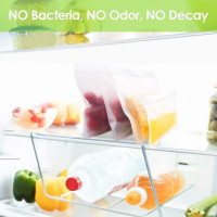 ISTAD Plastic Bag, black and yellow, Pack of 60, Comprises: 30 bags (0.4 l) and 30 bags (1 l), Can be used over and over again since it can be re-sealed. 1 60 Bags - Red Seal
