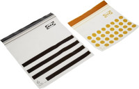 ISTAD Plastic Bag, black and yellow, Pack of 60, Comprises: 30 bags (0.4 l) and 30 bags (1 l), Can be used over and over again since it can be re-sealed. 1 60 Bags - Red Seal
