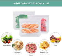 ISTAD Plastic Bag, black and yellow, Pack of 60, Comprises: 30 bags (0.4 l) and 30 bags (1 l), Can be used over and over again since it can be re-sealed. 1 60 Bags - Red Seal