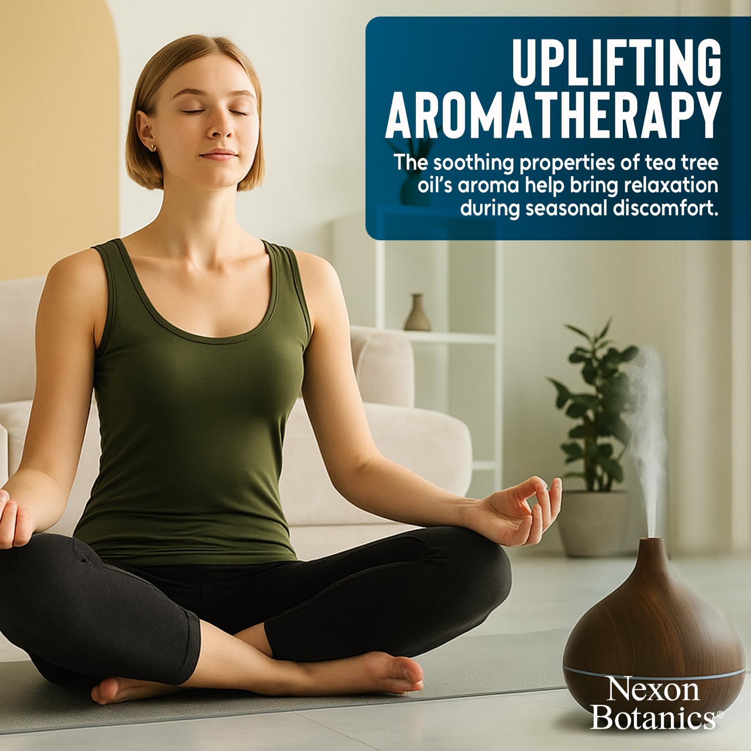 Organic Tea Tree Essential Oil 30 ml - Pure, Natural Oils for Aromatherapy, Diffusers, DIY, Candle and Soap Making Scent - Nexon Botanics Tea Tree 1 Fl Oz (Pack of 1)