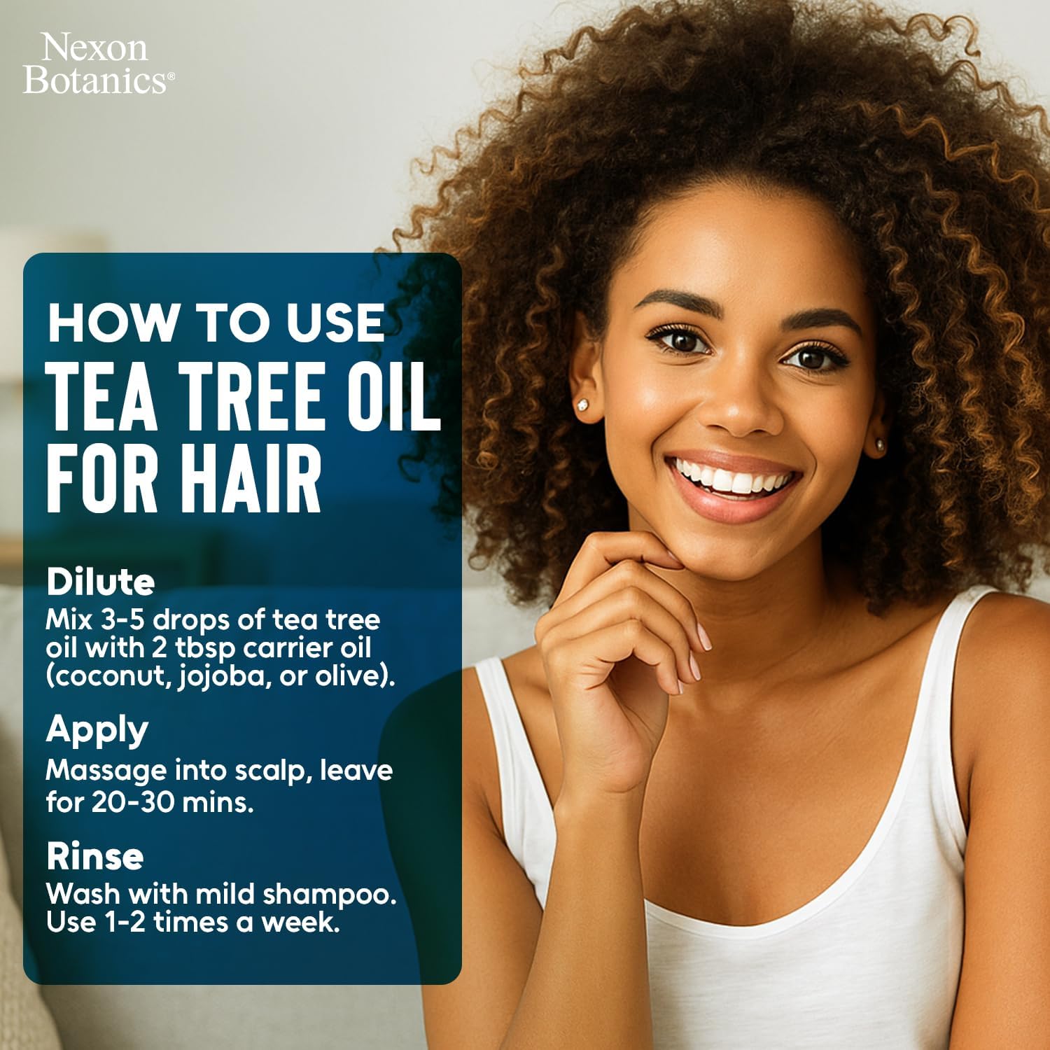 Organic Tea Tree Oil 30 ml - Pure, Natural Melaleuca Alternifolia Essential Oil for Skin, Face, Scalp, Aromatherapy & Diffusers - Nexon Botanics