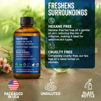 Organic Tea Tree Essential Oil 30 ml - Pure, Natural Oils for Aromatherapy, Diffusers, DIY, Candle and Soap Making Scent - Nexon Botanics Tea Tree 1 Fl Oz (Pack of 1)