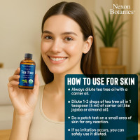 Organic Tea Tree Essential Oil 30 ml - Pure, Natural Oils for Aromatherapy, Diffusers, DIY, Candle and Soap Making Scent - Nexon Botanics Tea Tree 1 Fl Oz (Pack of 1)