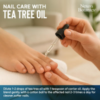 Organic Tea Tree Oil 30 ml - Pure, Natural Melaleuca Alternifolia Essential Oil for Skin, Face, Scalp, Aromatherapy & Diffusers - Nexon Botanics