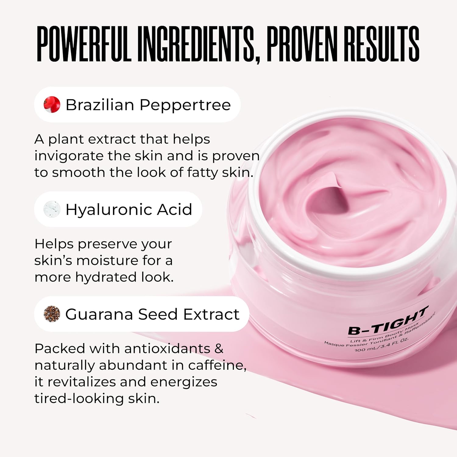 MAËLYS Cosmetics B-TIGHT Leave-On Cellulite Mask - Reduces The Appearance Of Cellulite - Visibly Tightens The Skin In The Butt Area 2 Pack