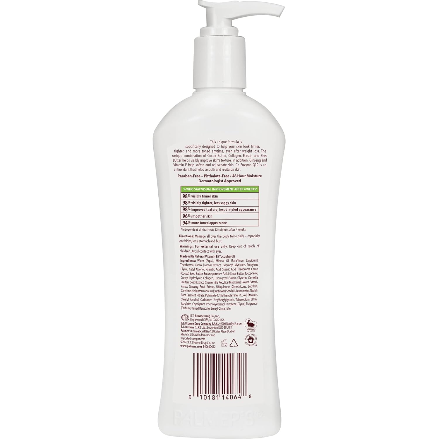 Palmer's Cocoa Butter Formula with Vitamin E + Q10 Firming Butter Body Lotion, Postpartum Essentials Skin Care, Shea Butter, Collagen and Elastin, 10.6 Fl Oz 10.6 Fl Oz (Pack of 1)