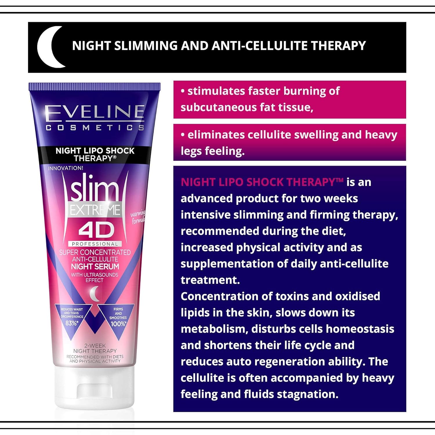 EVELINE COSMETICS Slim Extreme 4D Body Modelling & Lifting Serums & Creams