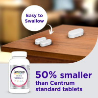 Centrum Minis Silver Women's Multivitamin for Women 50 Plus, Multimineral Supplement with Vitamin D3, B Vitamins, Non-GMO Ingredients, Supports Memory and Cognition in Older Adults - 280 Ct