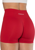AUROLA Dream Collection Women Workout Shorts High Waist Gym Shorts, Scrunch Butt Seamless Athletic Shorts Dream Small Chinese Red